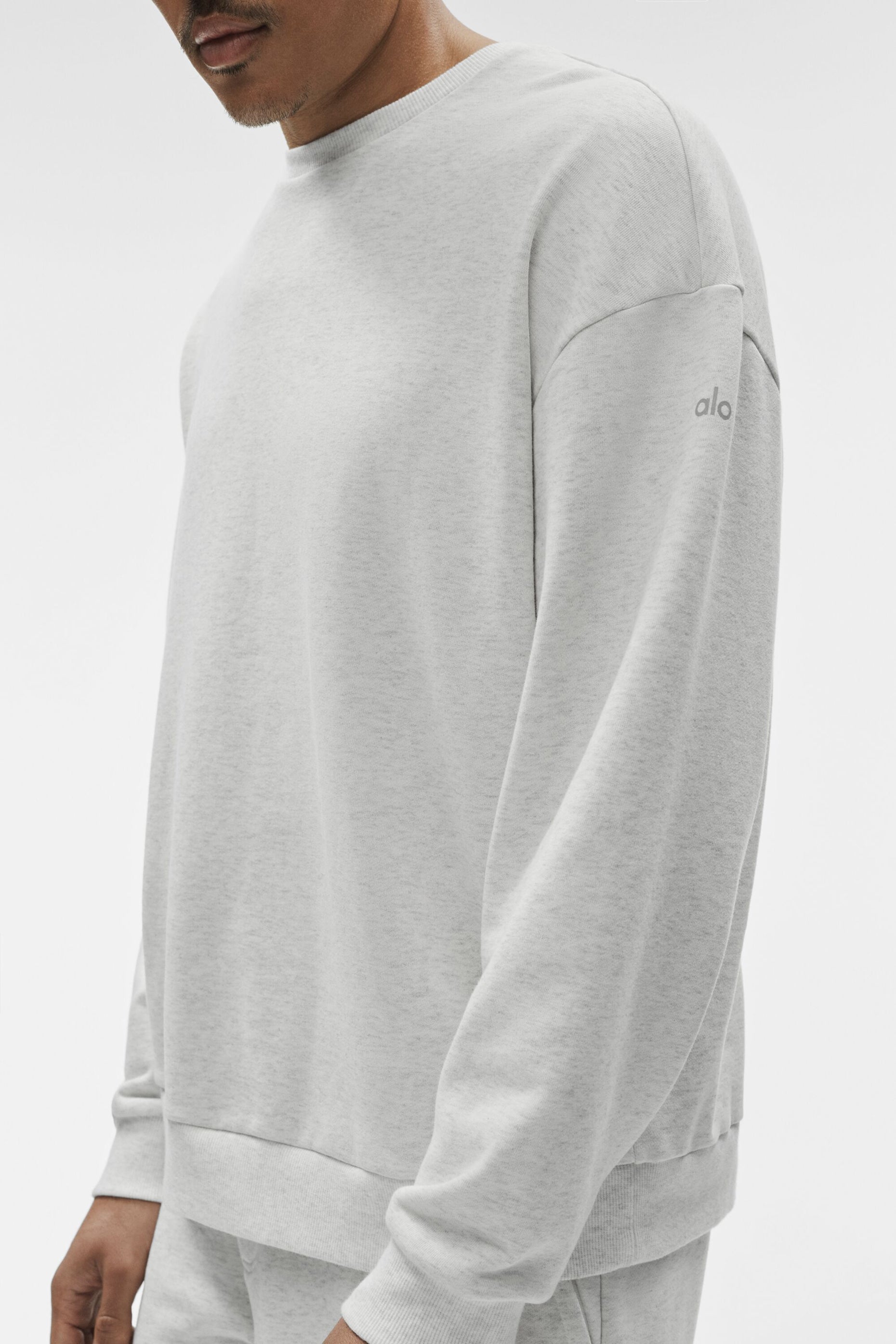 Chill Crew Neck Pullover - White Heather image 4