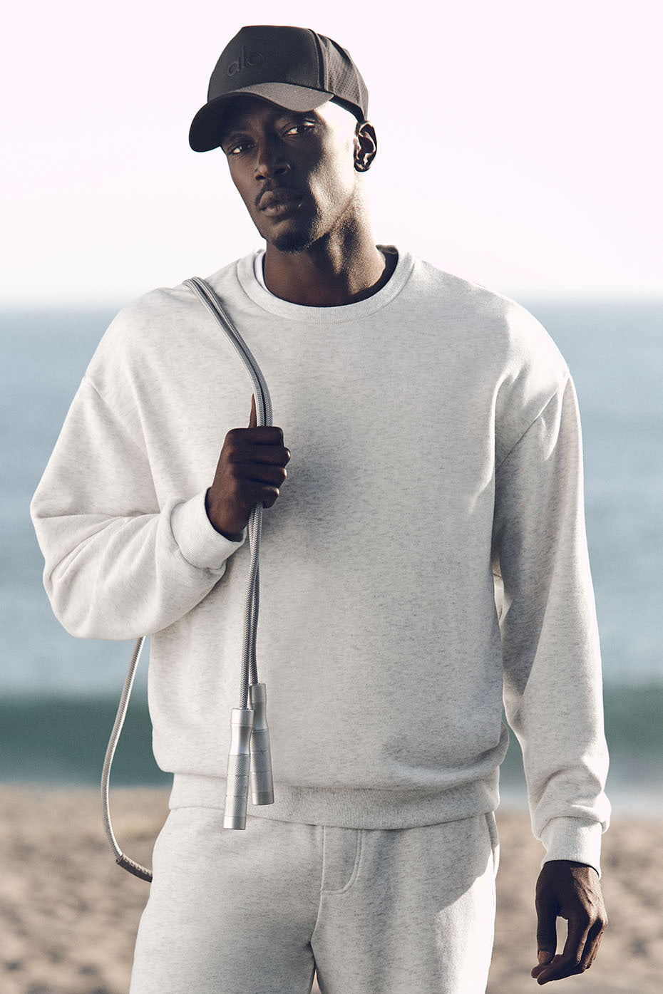 Chill Crew Neck Pullover - White Heather image 1