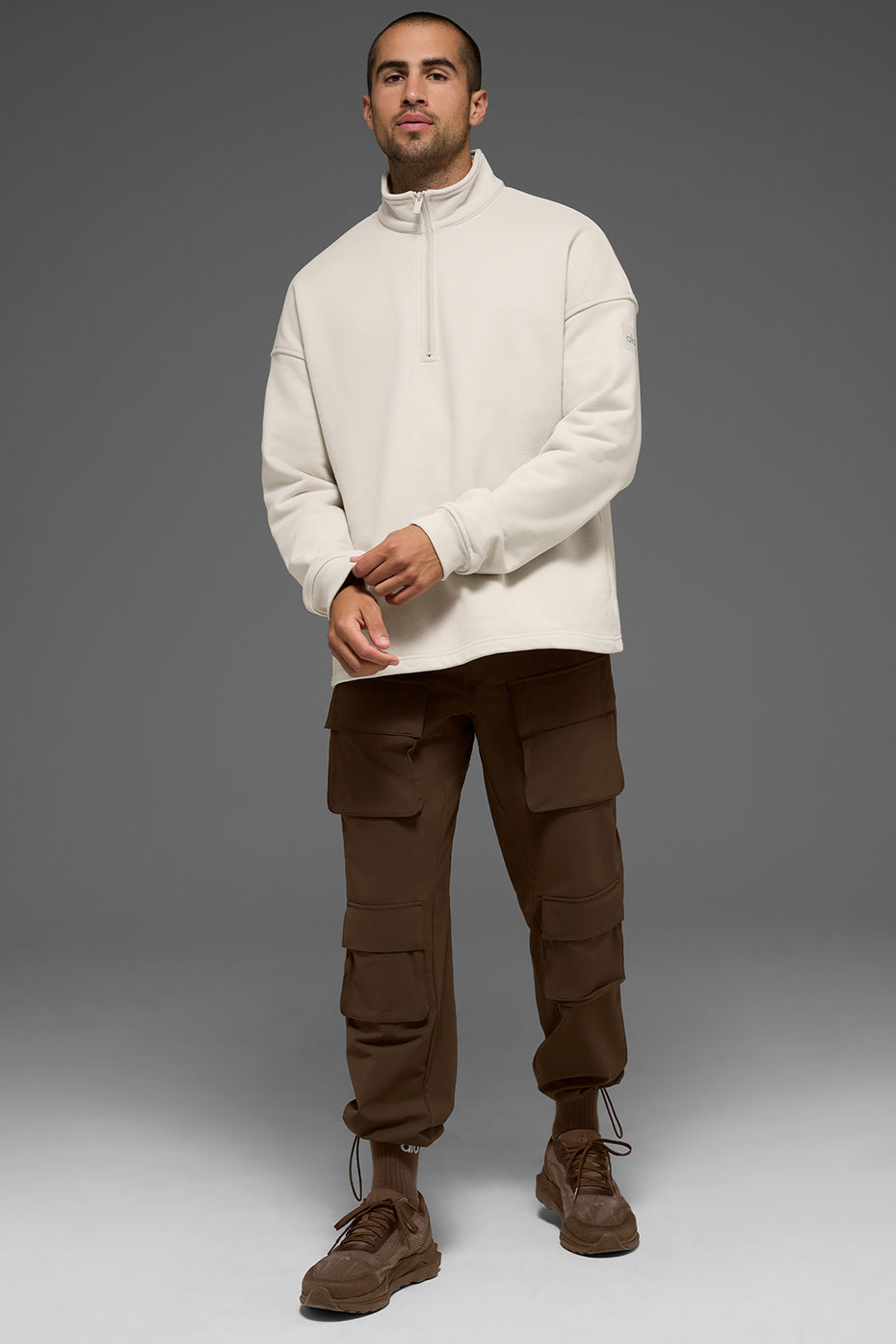 Renown Heavy Weight 1/4 Zip - Bone image 4