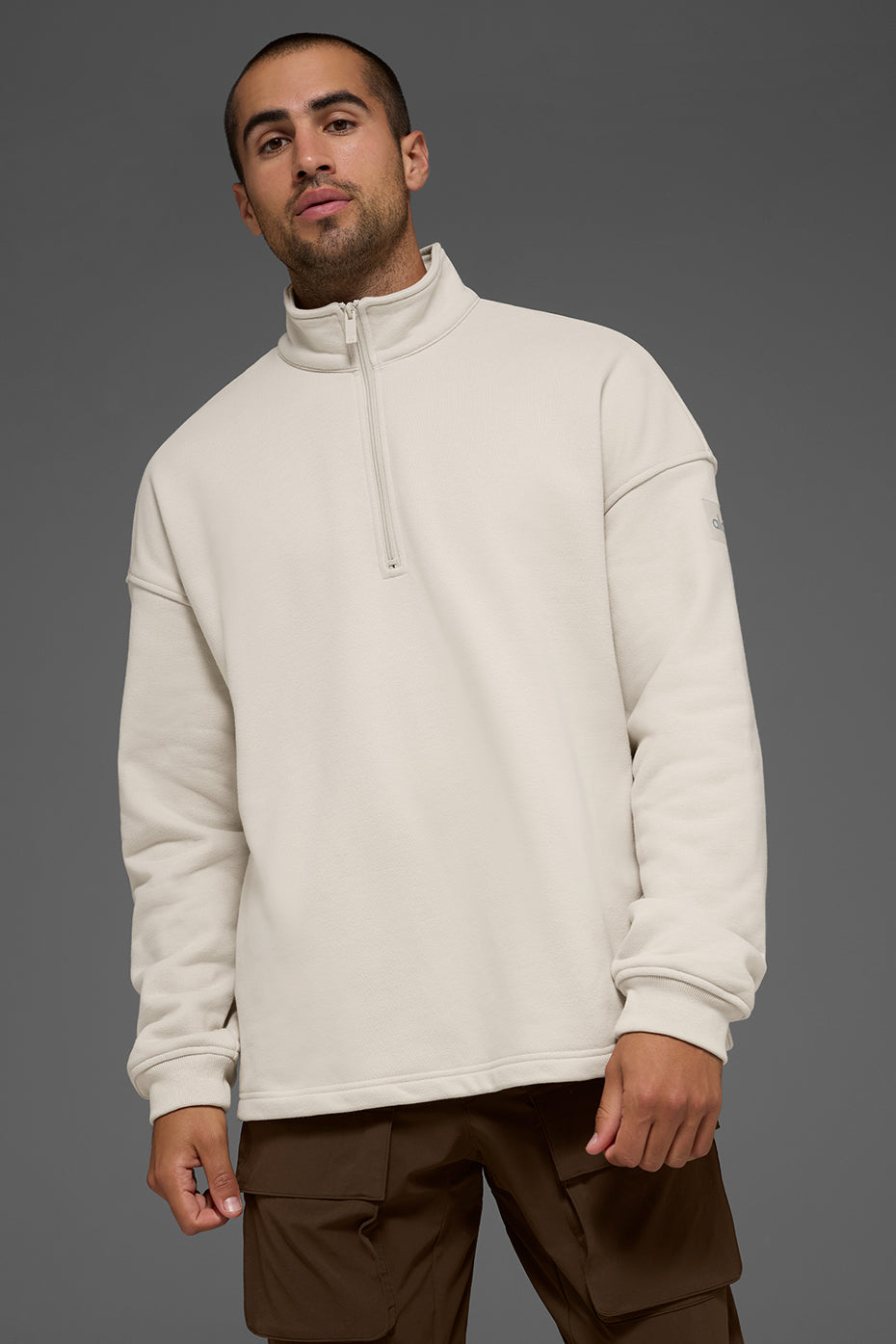 Renown Heavy Weight 1/4 Zip - Bone image 1