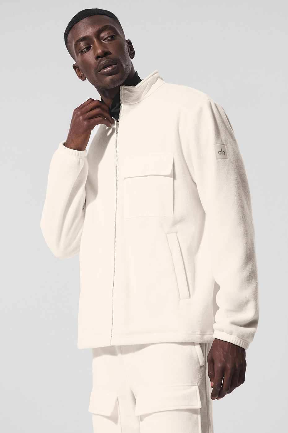 Polar Fleece Ridge Full Zip Jacket - Ivory image 1