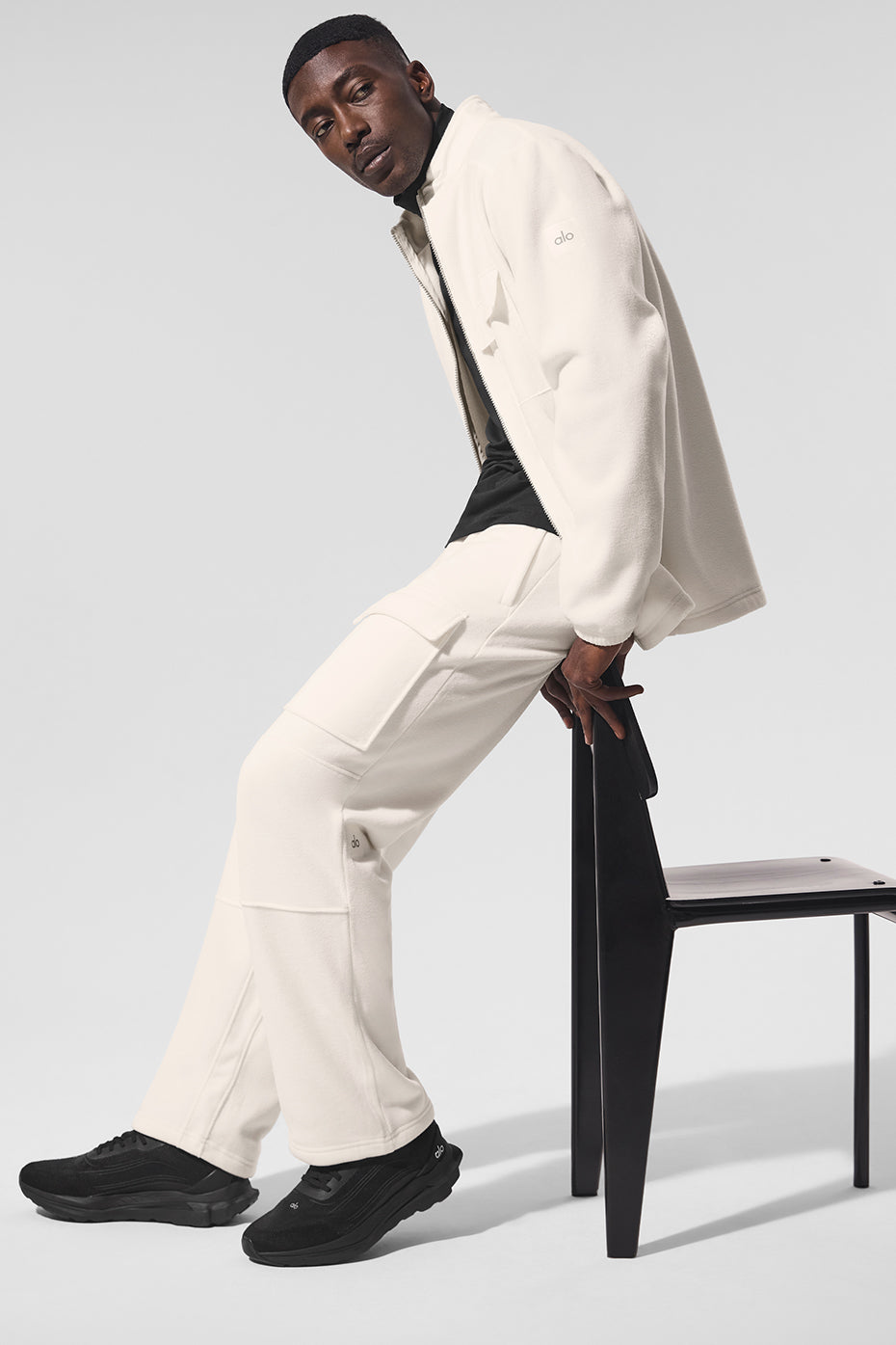 Polar Fleece Ridge Full Zip Jacket - Ivory image 4