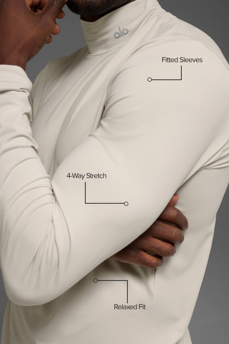 Conquer Reform Mock Neck Long Sleeve - Bone image 2