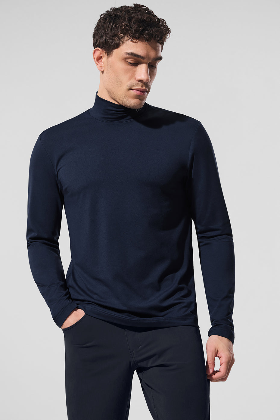 Conquer Reform Mock Neck Long Sleeve - Navy image 1