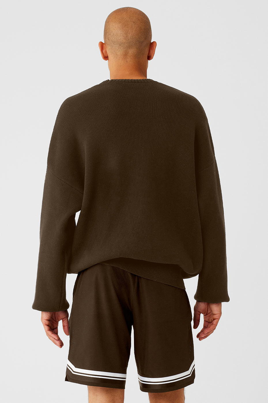 Scholar Crew Neck Sweater - Espresso image 2