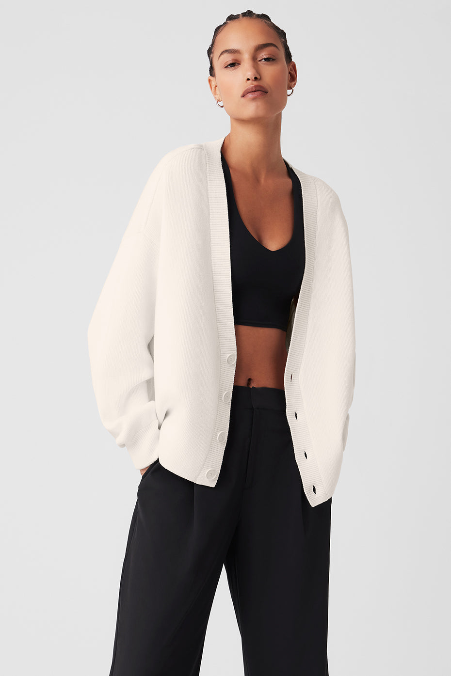 Scholar Cardigan Sweater - Ivory image 1