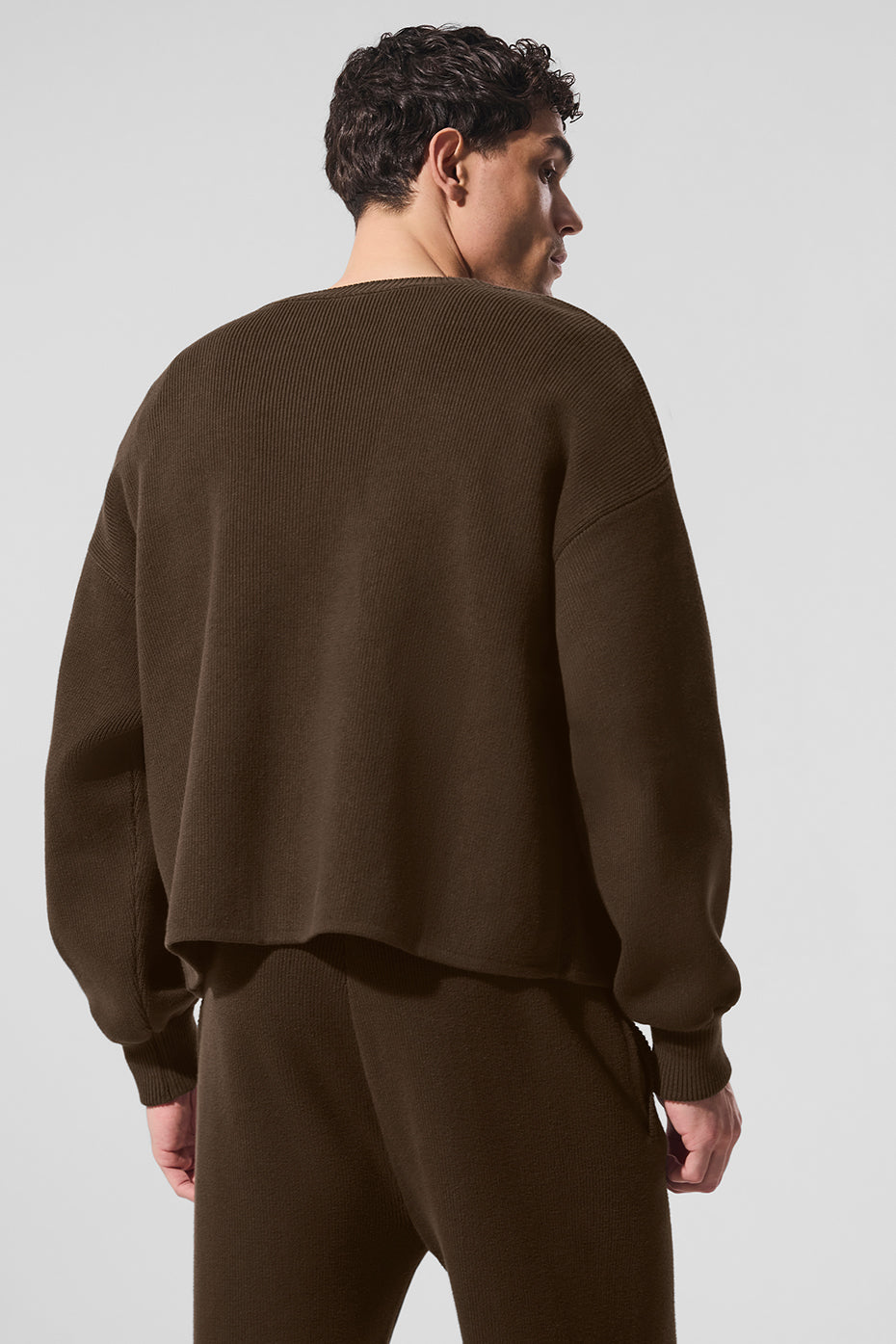 Scholar Cardigan Sweater - Espresso image 3