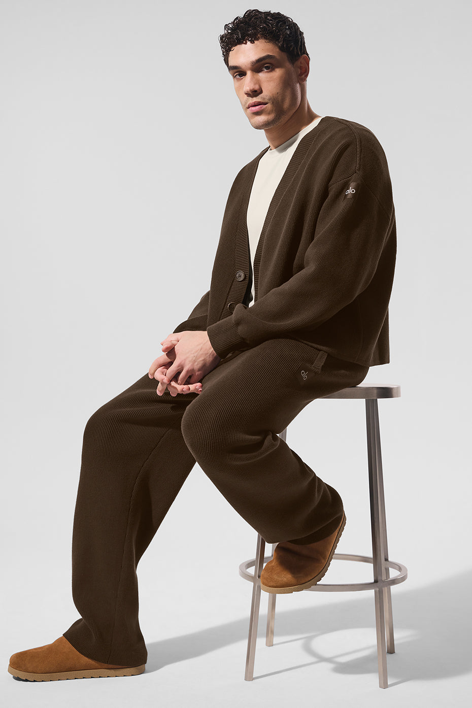 Scholar Cardigan Sweater - Espresso image 4