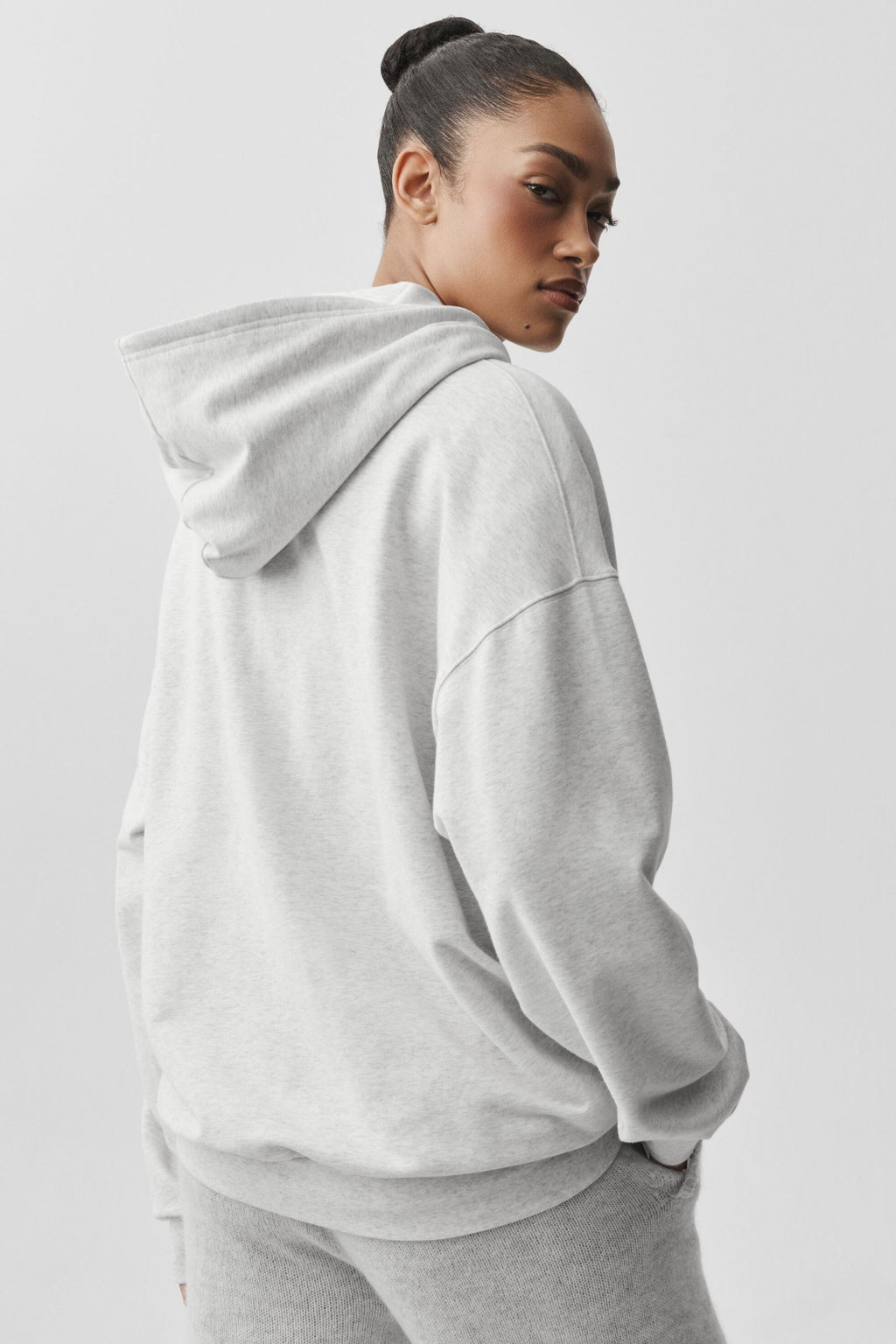 Double Take Hoodie - White Heather image 3