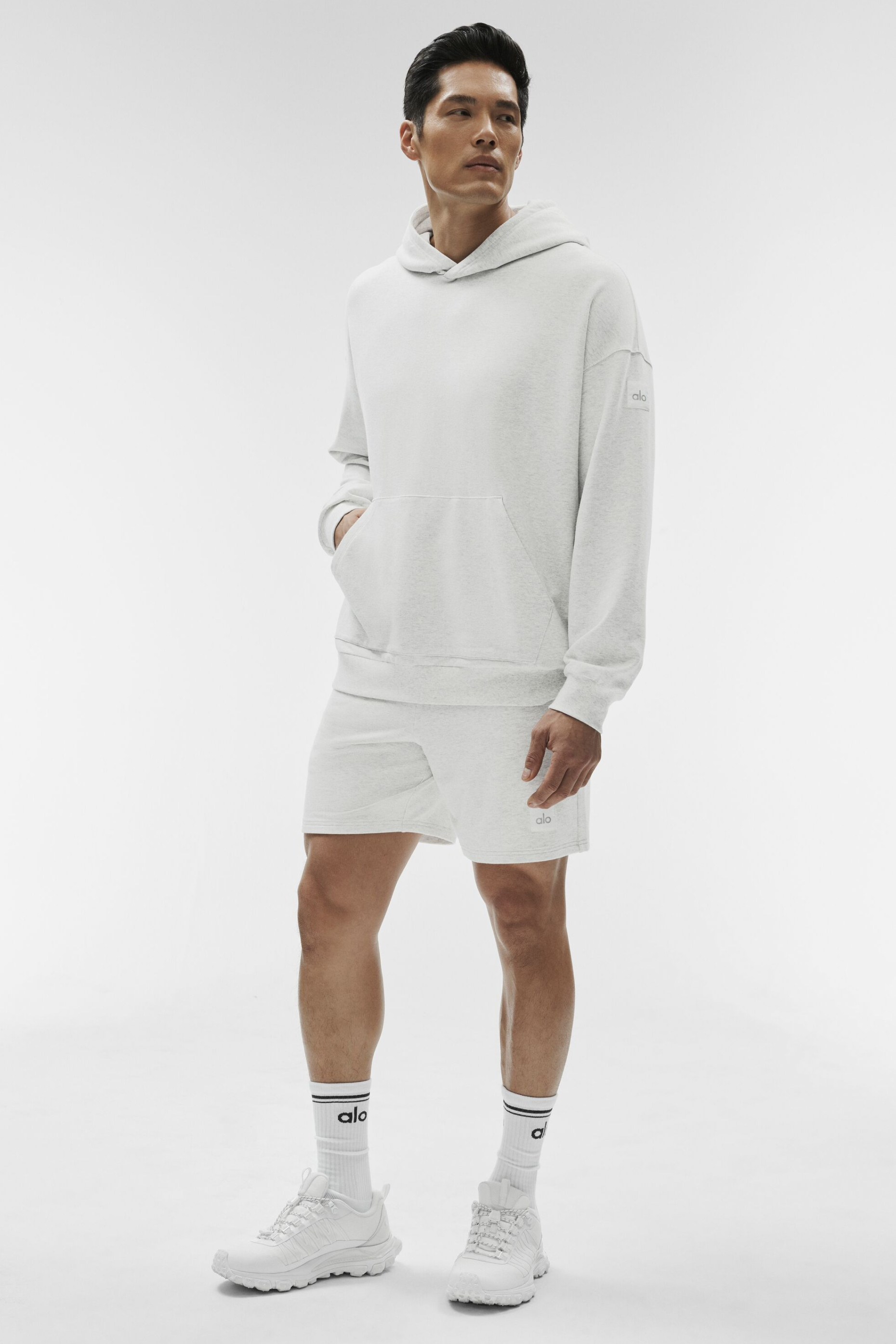 Double Take Hoodie - White Heather image 5
