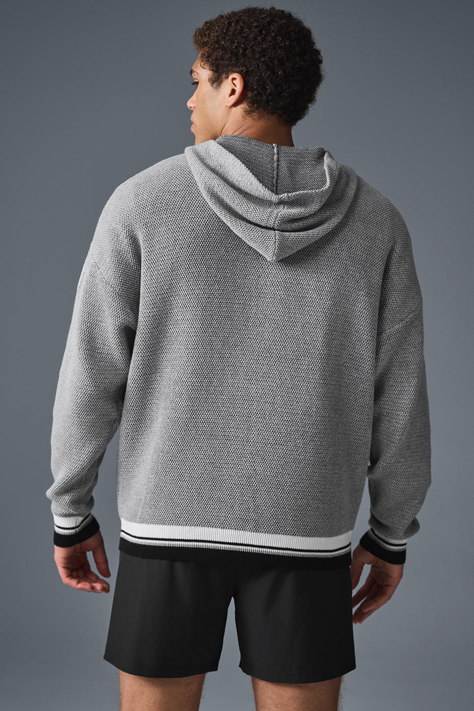 Sports Club Sweater Knit Hoodie - Athletic Heather Grey image 2