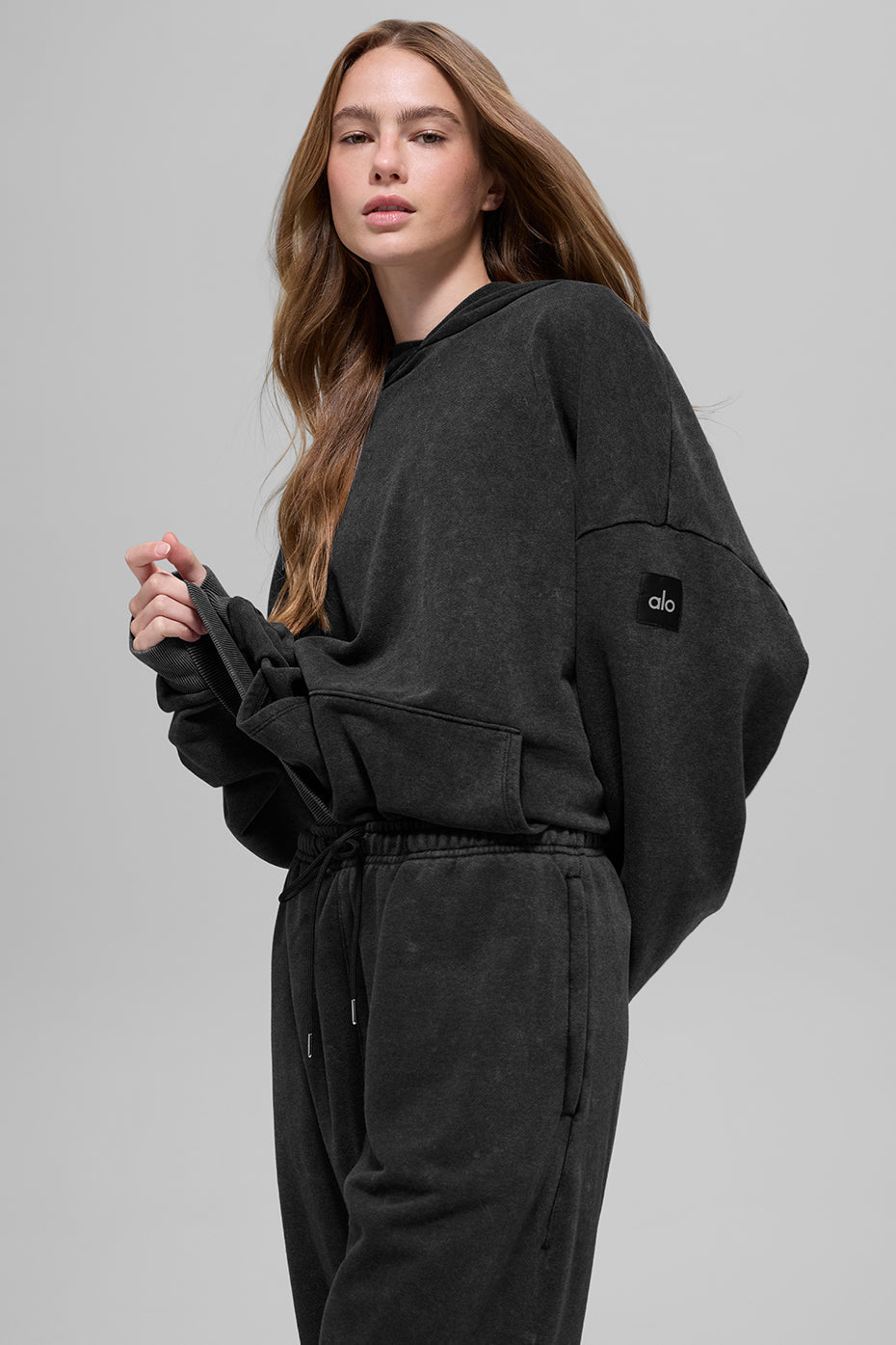 Chill Vintage Wash Hoodie - Black Wash image 1