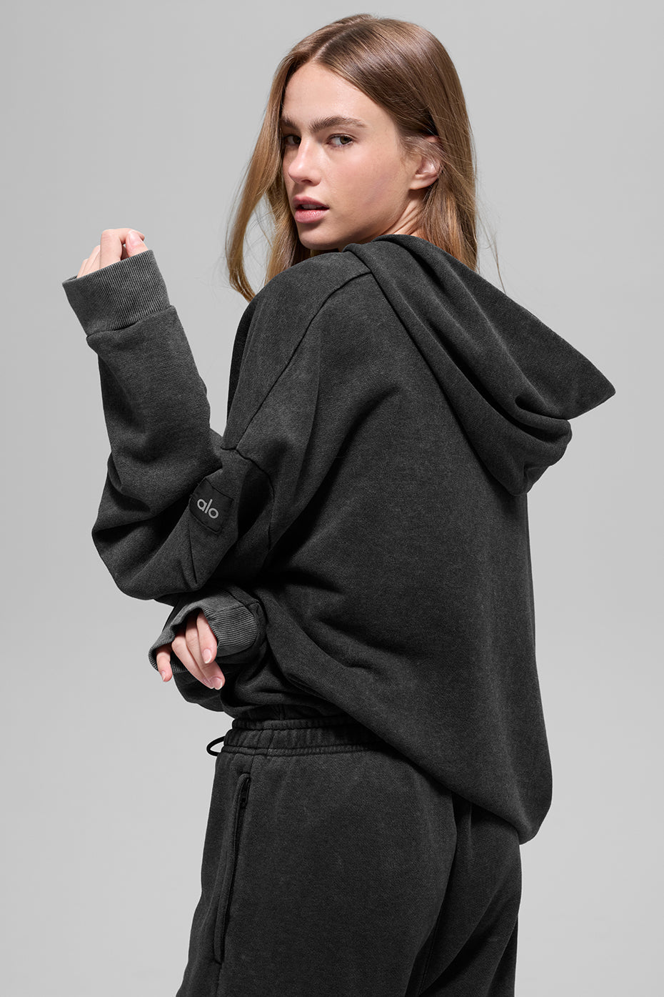 Chill Vintage Wash Hoodie - Black Wash image 2
