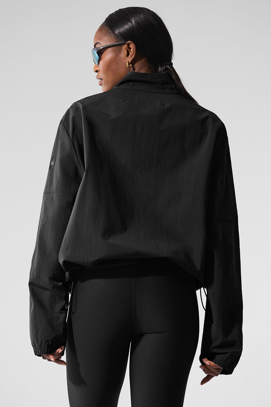 Light Weight Takeaway Track Pullover - Black image 2