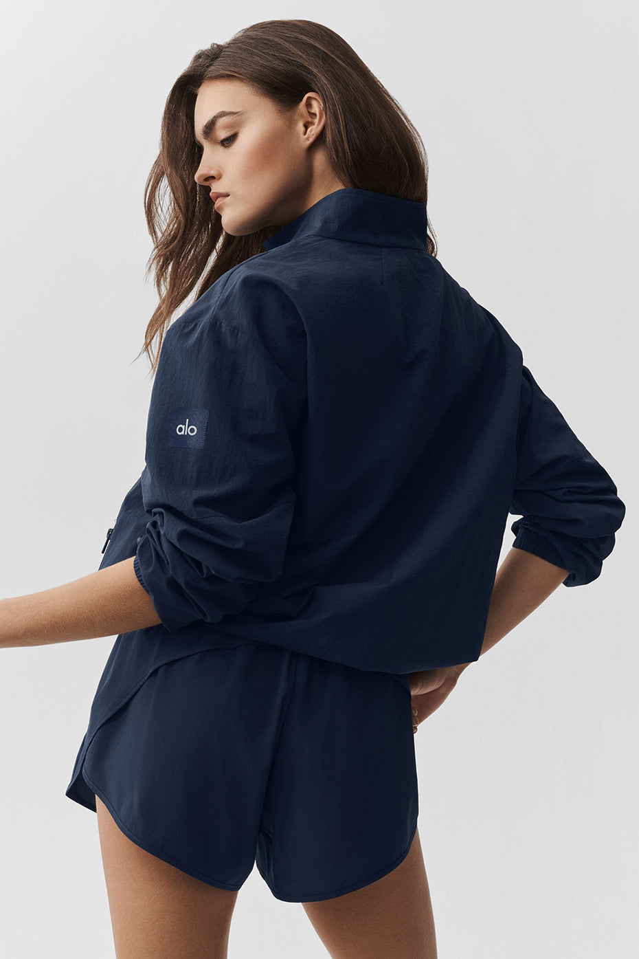 Light Weight Takeaway Track Pullover - Navy image 3