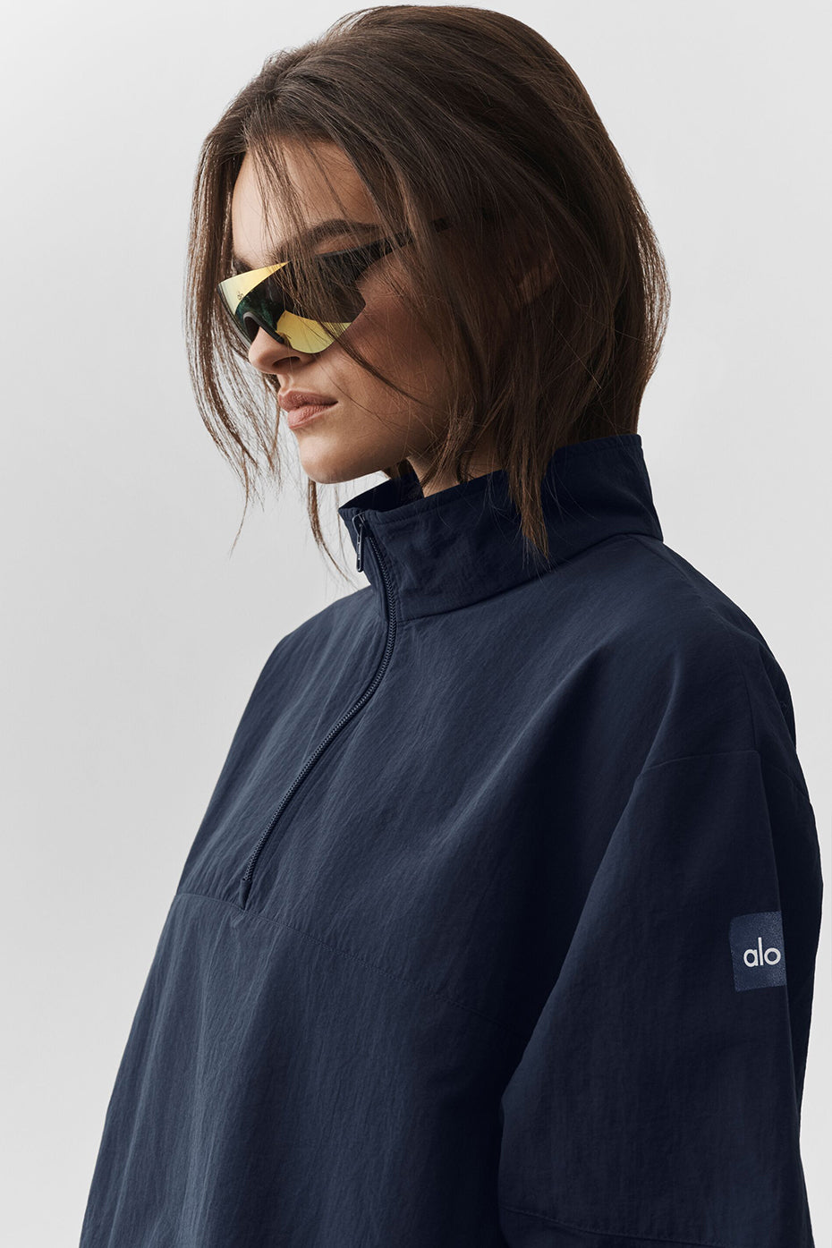 Light Weight Takeaway Track Pullover - Navy image 4
