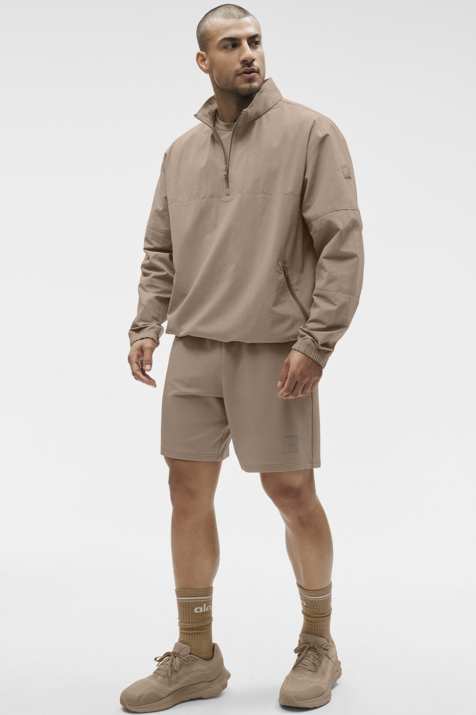 Light Weight Takeaway Track Pullover - Gravel image 5
