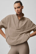 Light Weight Takeaway Track Pullover - Gravel image 1