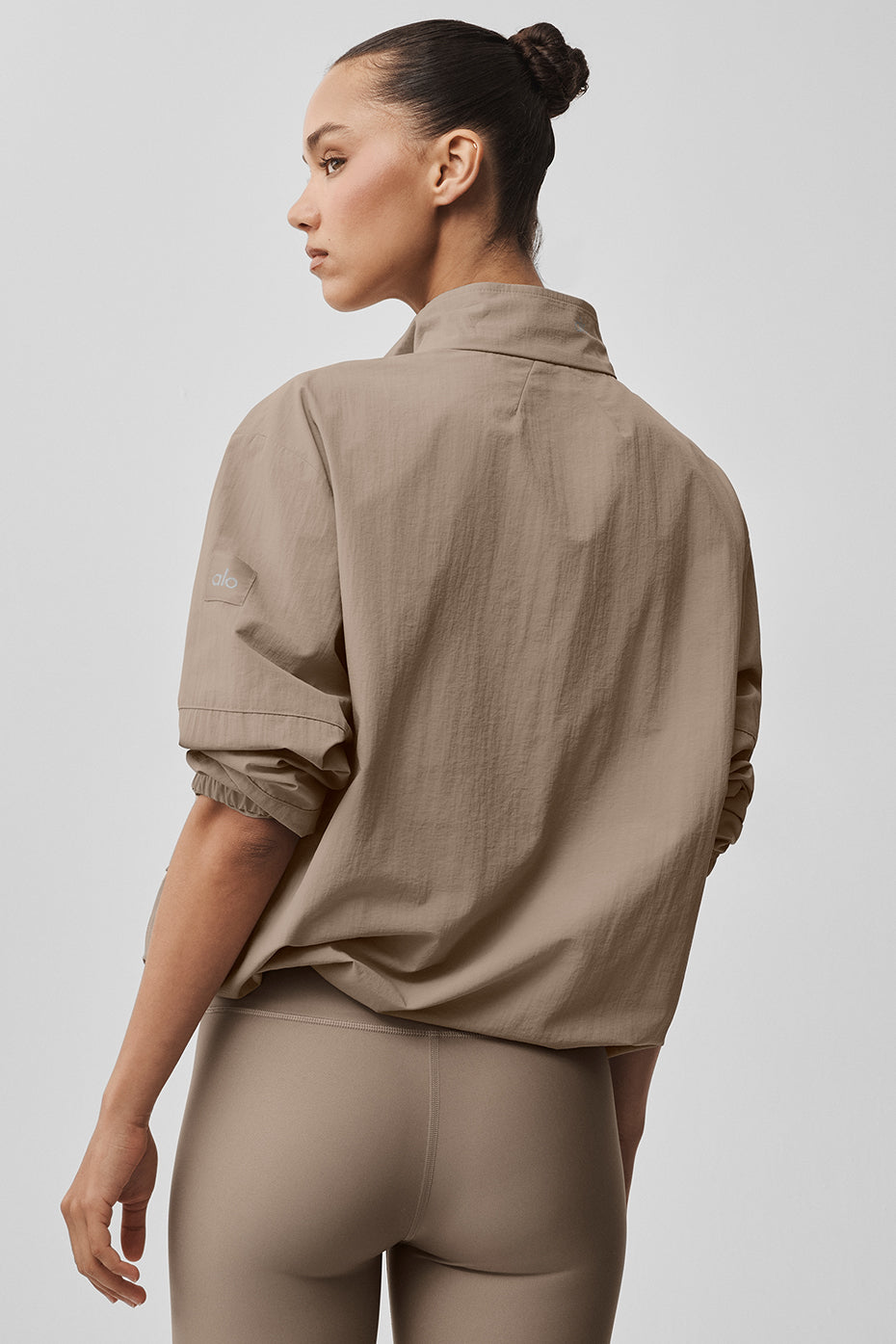 Light Weight Takeaway Track Pullover - Gravel image 3