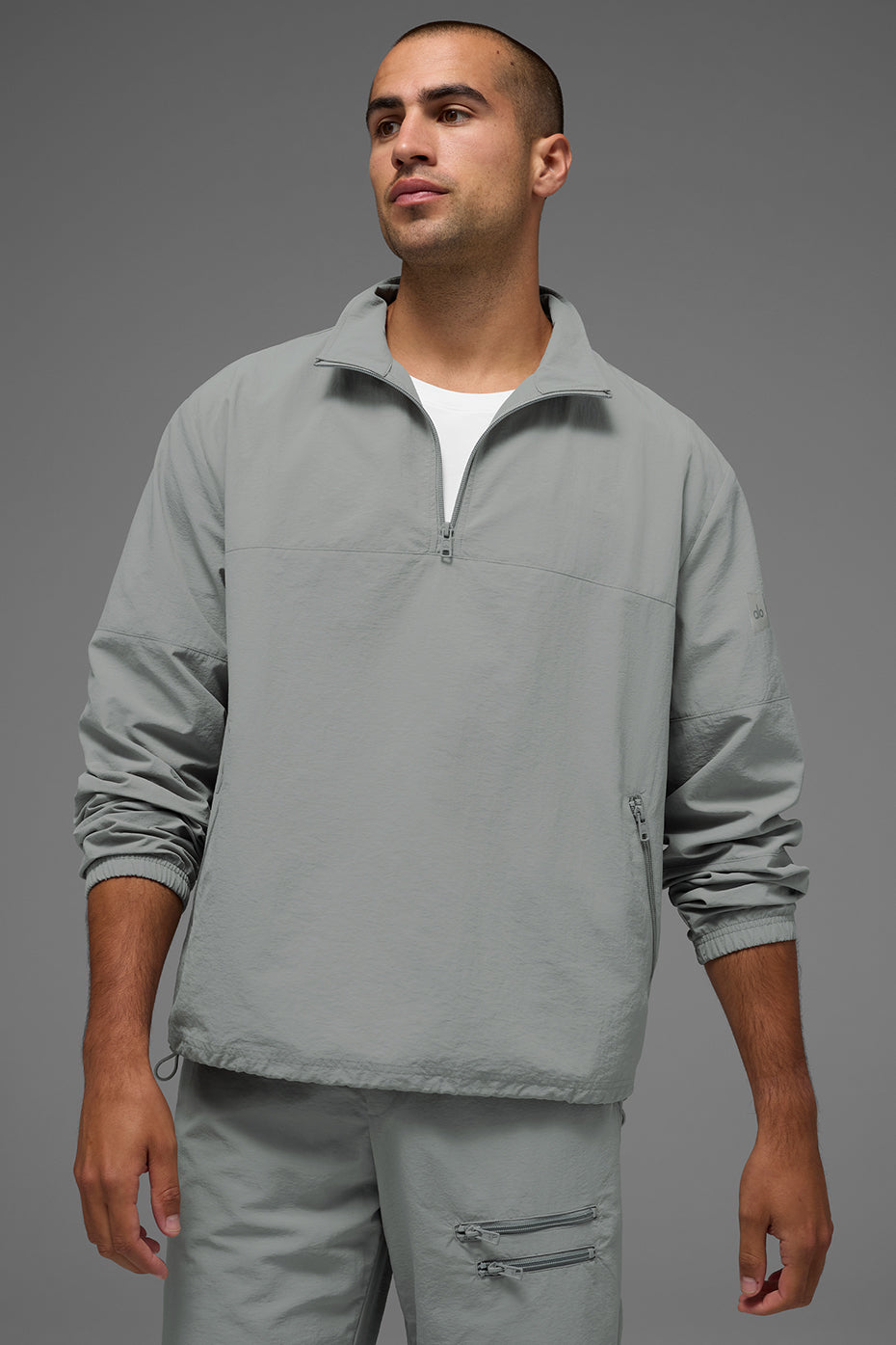 Light Weight Takeaway Track Pullover - Lunar Grey image 1