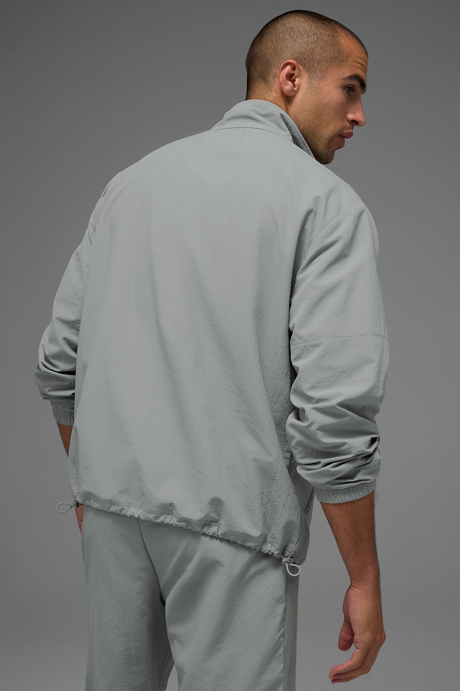 Light Weight Takeaway Track Pullover - Lunar Grey image 2