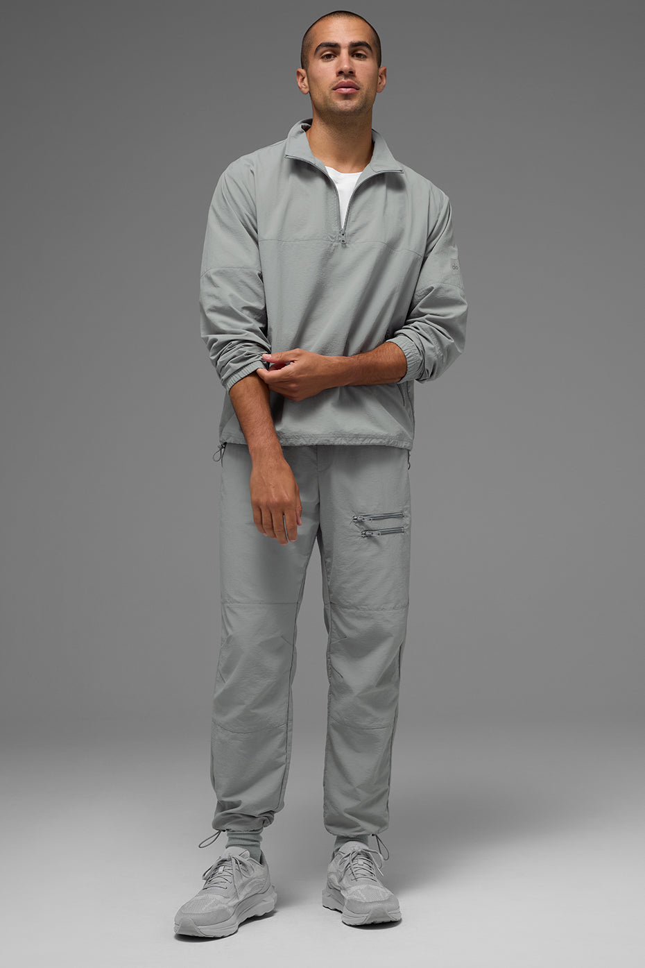 Light Weight Takeaway Track Pullover - Lunar Grey image 4