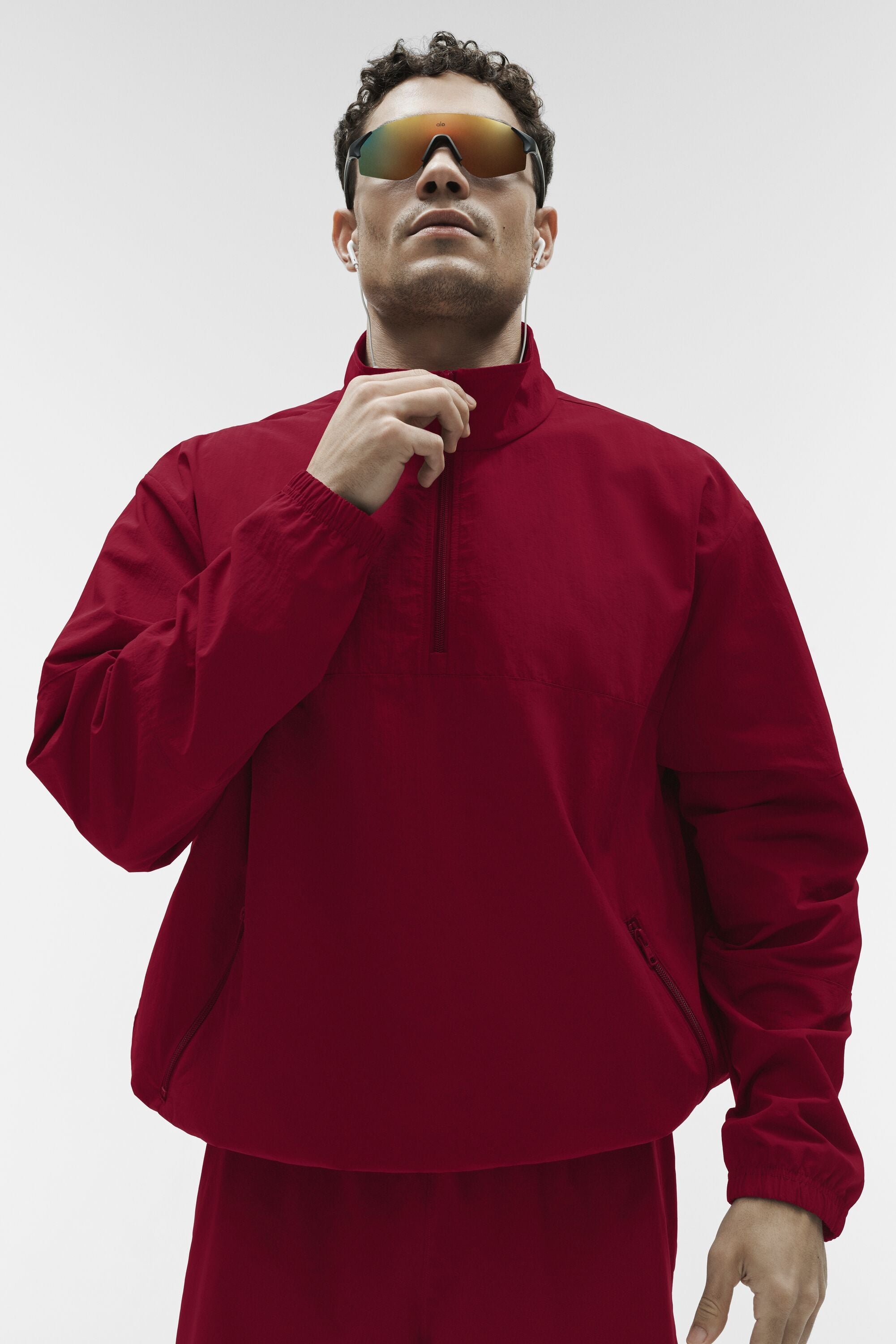 Light Weight Takeaway Track Pullover - Garnet image 1