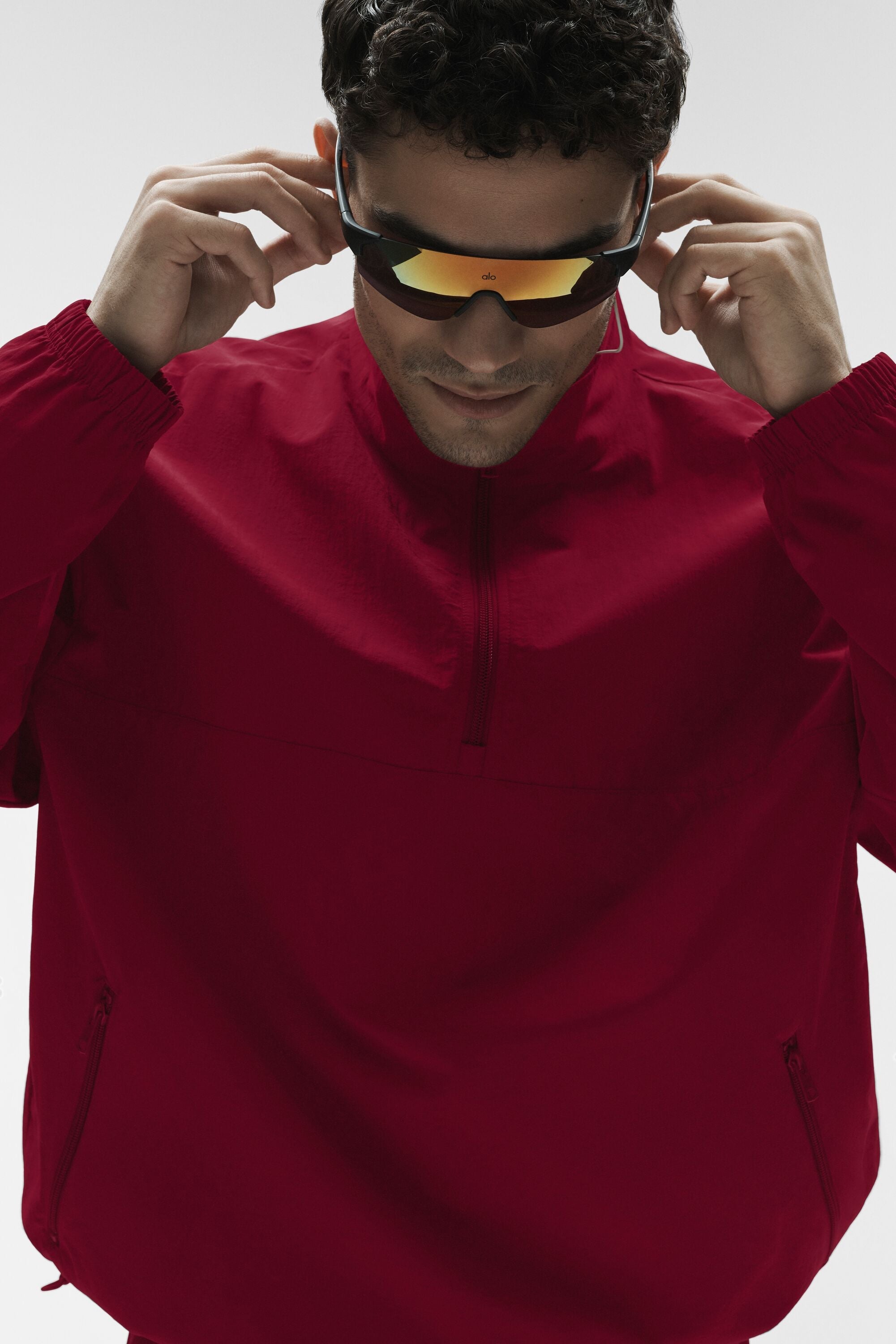 Light Weight Takeaway Track Pullover - Garnet image 3