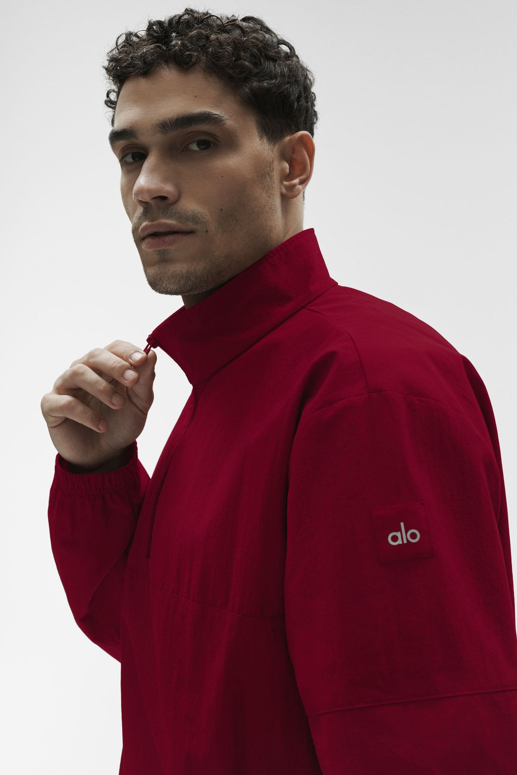 Light Weight Takeaway Track Pullover - Garnet image 4