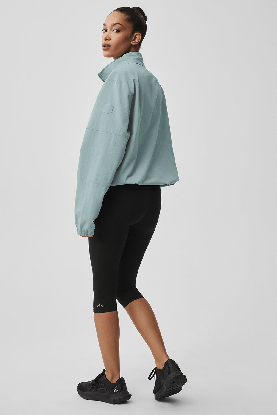 Light Weight Takeaway Track Pullover - Desert Sage image 4