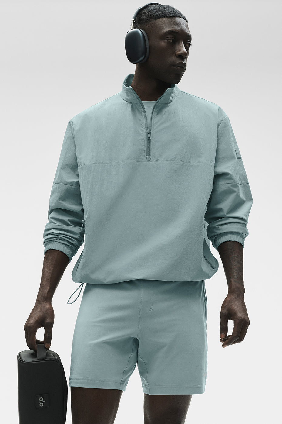 Light Weight Takeaway Track Pullover - Desert Sage image 2