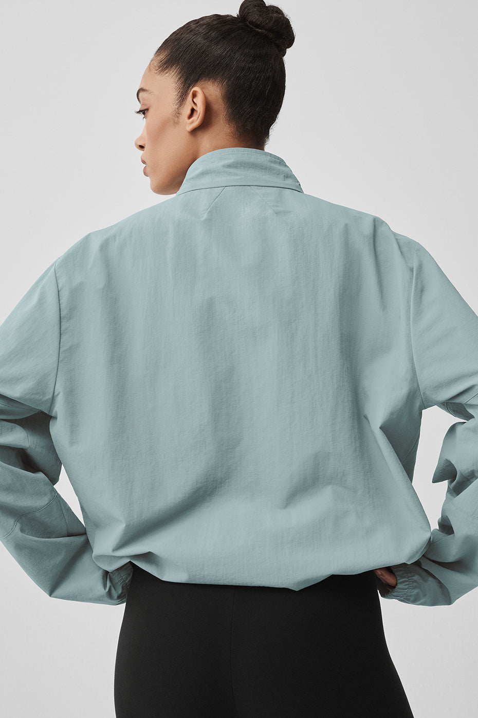 Light Weight Takeaway Track Pullover - Desert Sage image 3