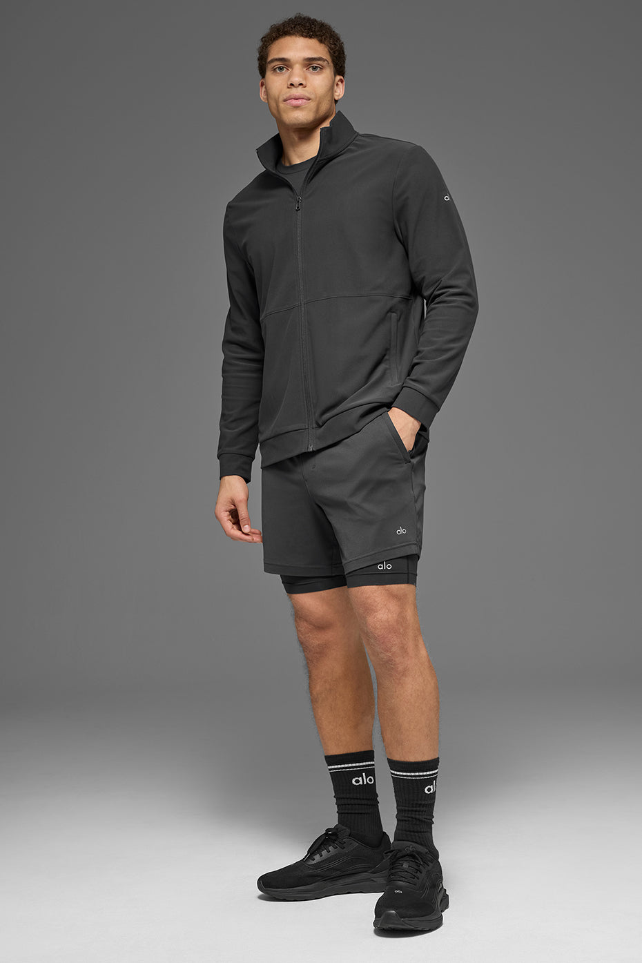 Conquer Max Mock Neck Full Zip - Anthracite image 5