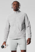 Conquer Max Mock Neck Full Zip - Athletic Heather Grey image 1