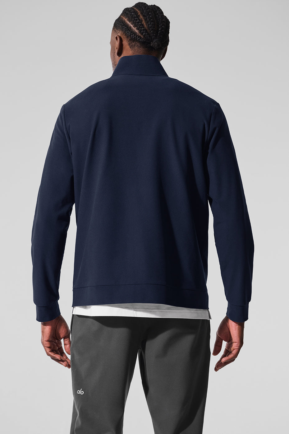 Conquer Max Mock Neck Full Zip - Navy image 3