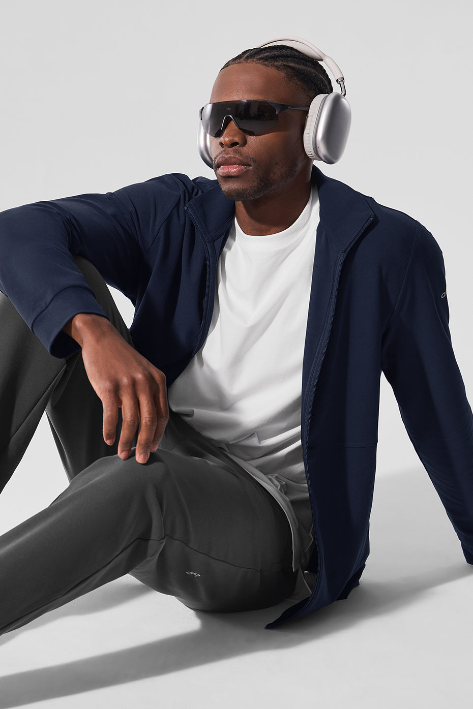 Conquer Max Mock Neck Full Zip - Navy image 6