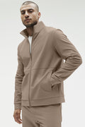 Conquer Max Mock Neck Full Zip - Gravel image 1