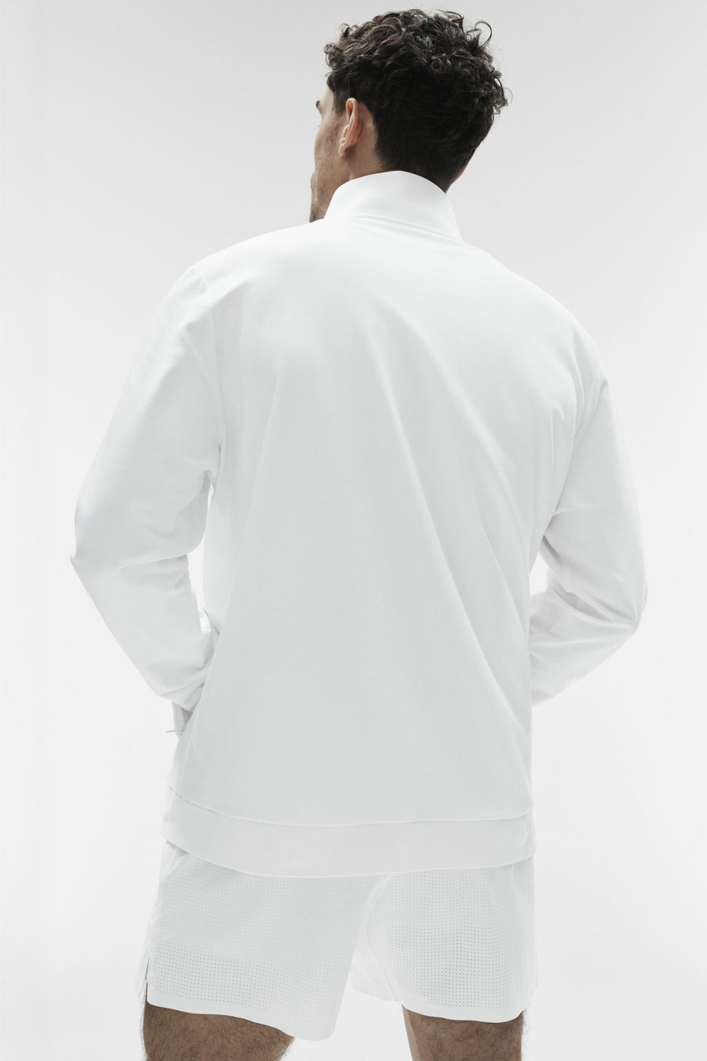 Conquer Max Mock Neck Full Zip - White image 3