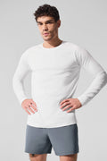 ALO Vapor Crewneck Long Sleeve - White image 1