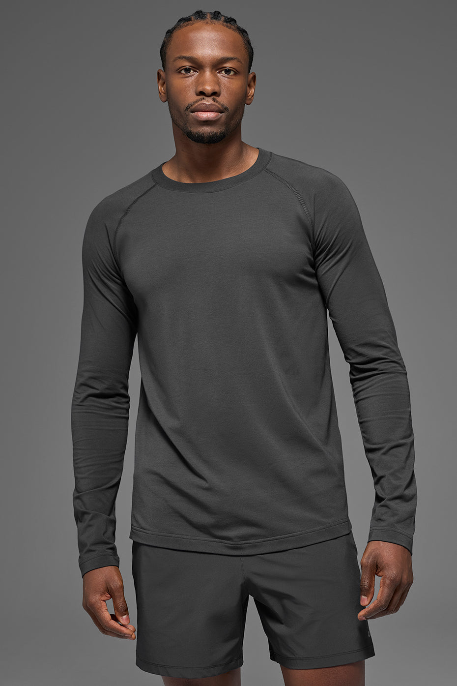 ALO Vapor Crewneck Long Sleeve - Anthracite image 4