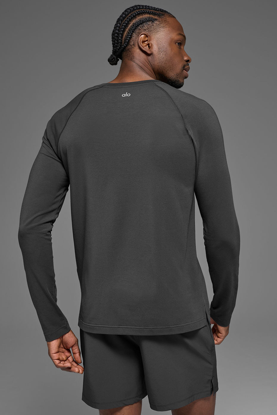 ALO Vapor Crewneck Long Sleeve - Anthracite image 3