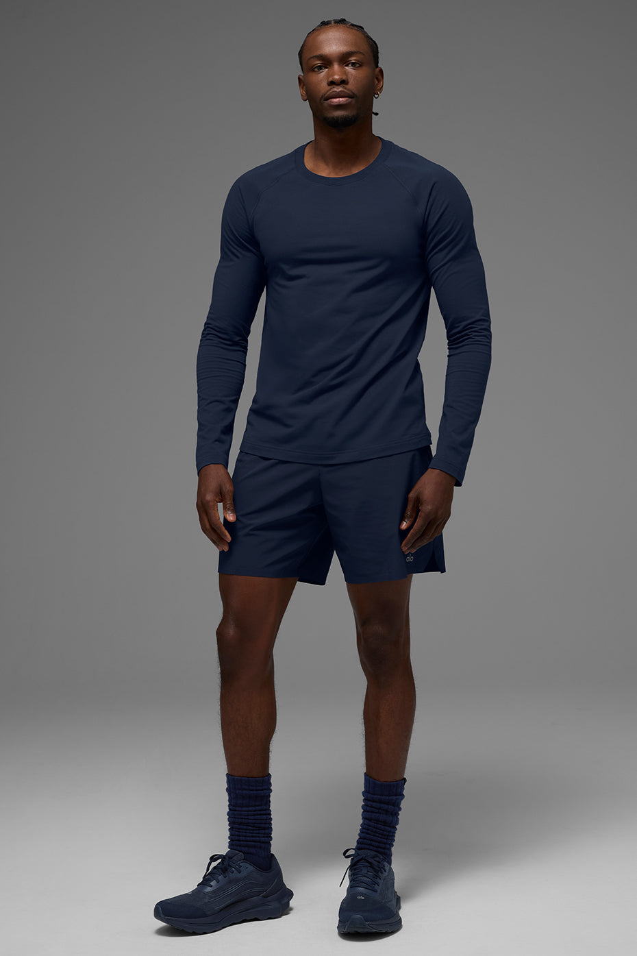 ALO Vapor Crewneck Long Sleeve - Navy image 4