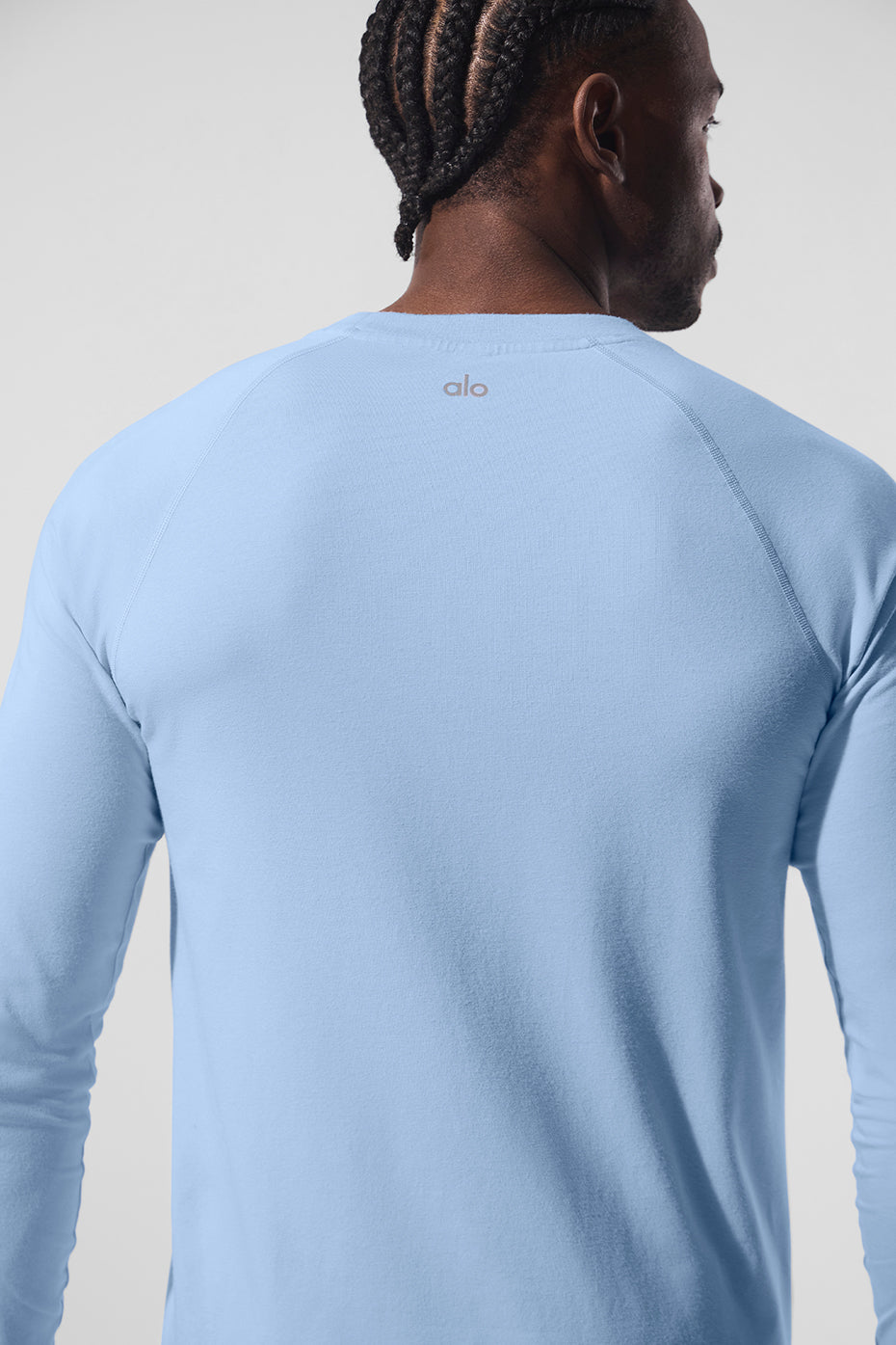 ALO Vapor Crewneck Long Sleeve - Seashell Blue image 5