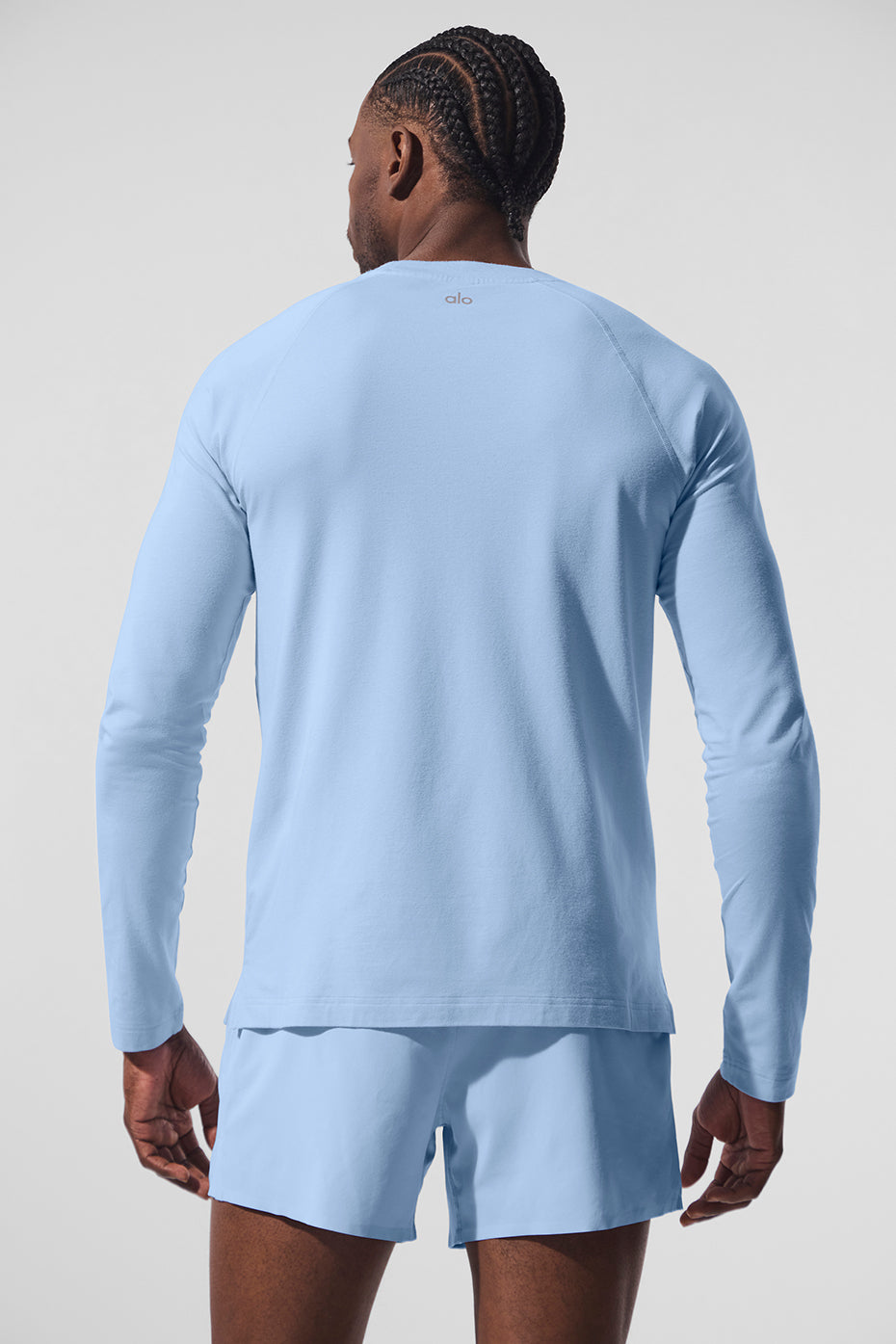 ALO Vapor Crewneck Long Sleeve - Seashell Blue image 3