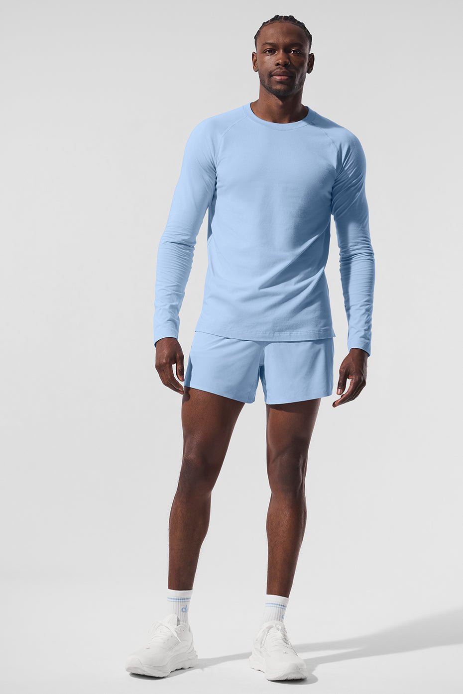 ALO Vapor Crewneck Long Sleeve - Seashell Blue image 4