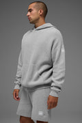 Sports Club Sweater Knit Hoodie - Athletic Heather Grey image 1