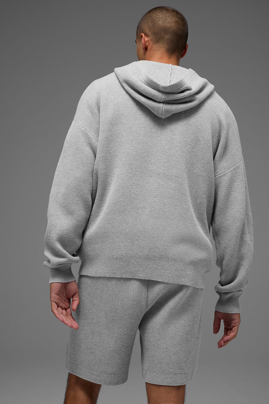 Sports Club Sweater Knit Hoodie - Athletic Heather Grey image 3