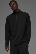 Double Take Long Sleeve 1/4 Zip - Black image 1