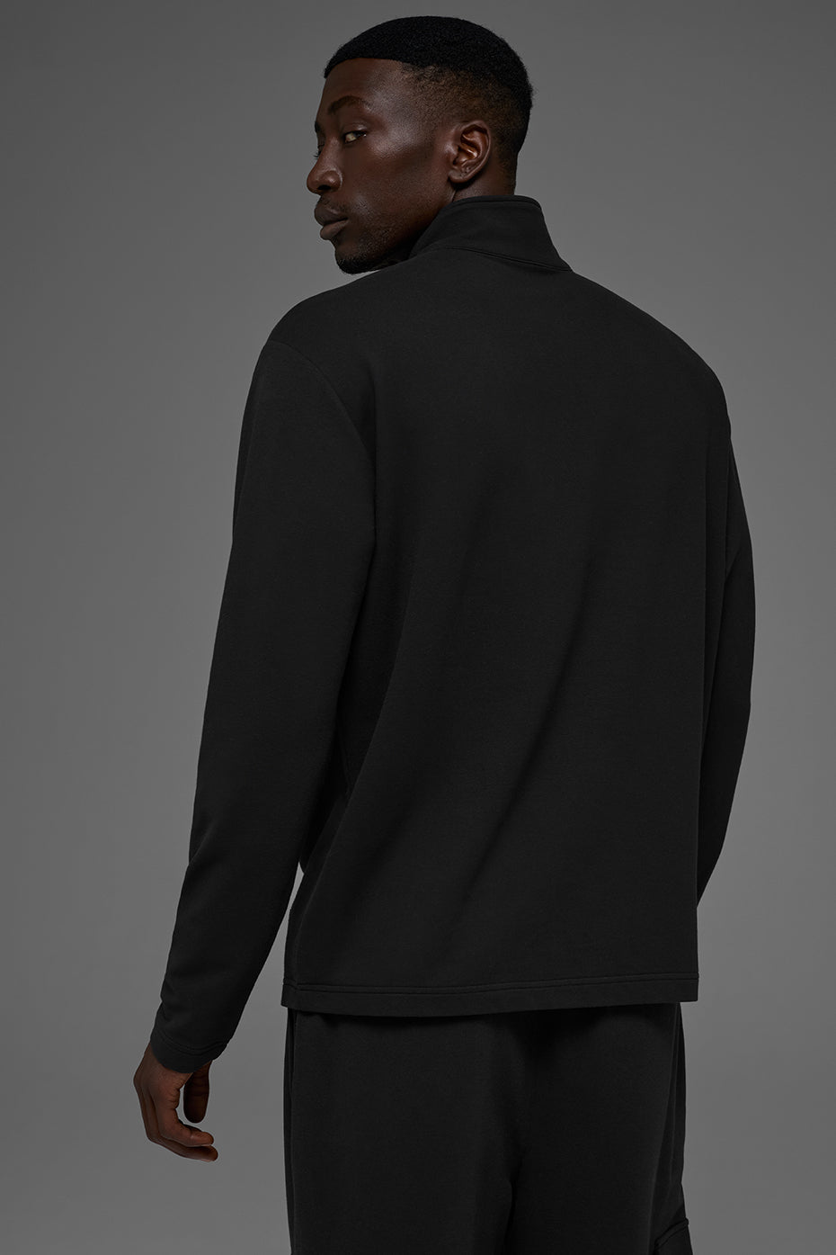 Double Take Long Sleeve 1/4 Zip - Black image 3