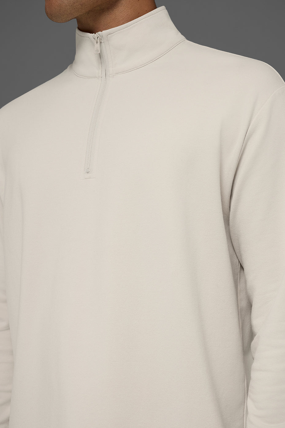 Double Take Long Sleeve 1/4 Zip - Bone image 5